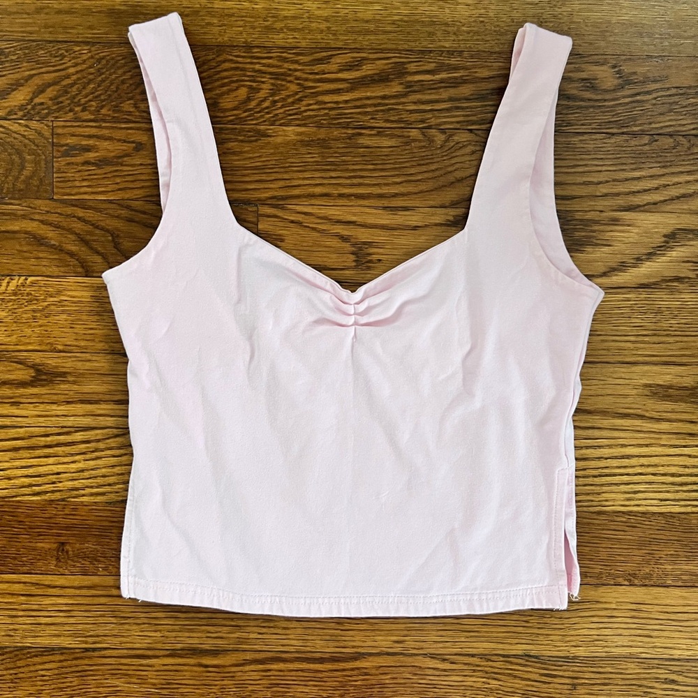 Light Pink Crop Tank Top